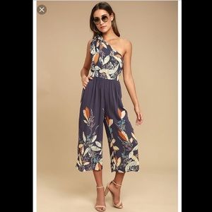 Free People one shoulder jumpsuit